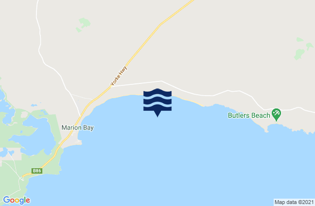 Karte der Gezeiten Marion Bay, Australia