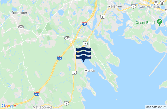 Karte der Gezeiten Marion Sippican Harbor, United States