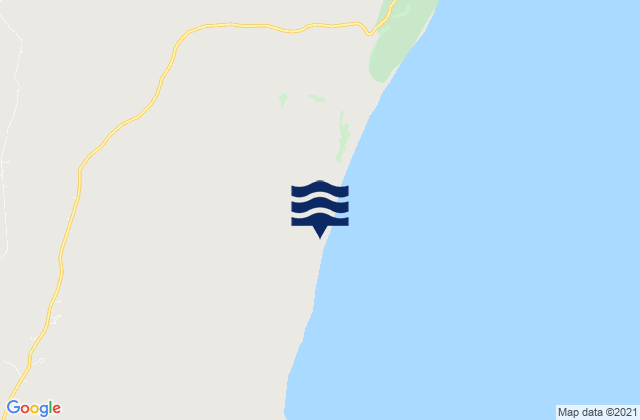 Karte der Gezeiten Massinga District, Mozambique