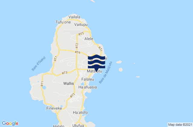 Karte der Gezeiten Mata-Utu, Wallis and Futuna