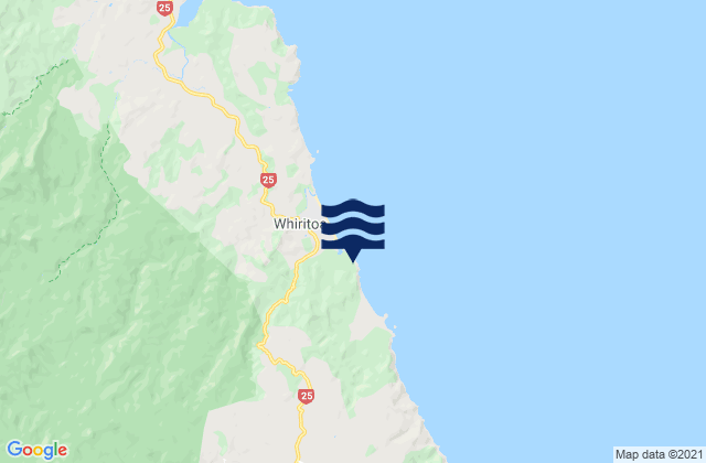 Karte der Gezeiten Mataora Bay, New Zealand
