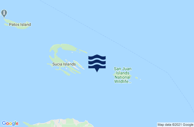 Karte der Gezeiten Matia Island 0.8 mile west of, United States