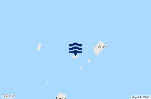 Karte der Gezeiten Matuku Island, Tonga