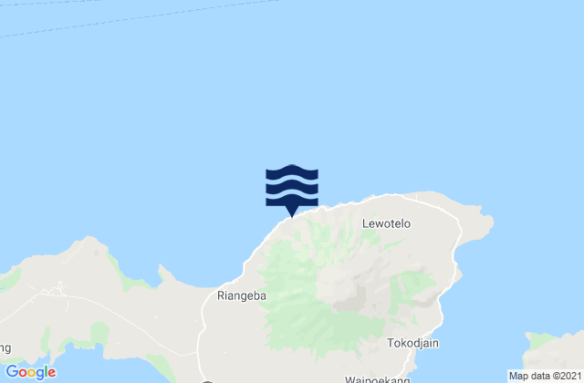 Karte der Gezeiten Mawa, Indonesia