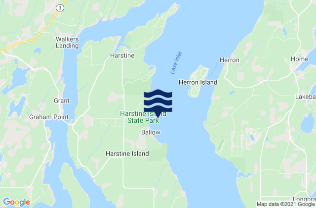 Karte der Gezeiten Mc Micken Island Case Inlet, United States