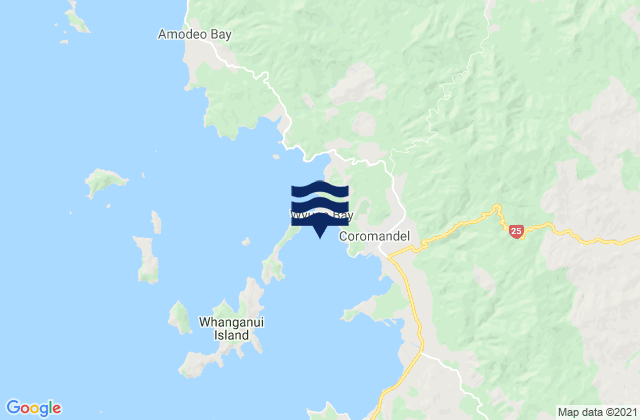 Karte der Gezeiten McGregor Bay, New Zealand