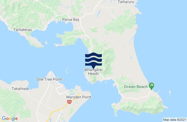 Karte der Gezeiten McGregors Bay, New Zealand