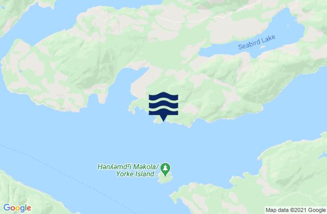 Karte der Gezeiten McLeod Bay, Canada