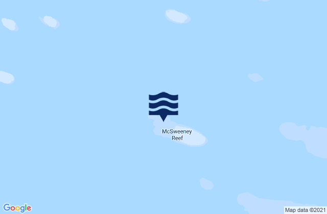 Karte der Gezeiten Mcsweeny Reef, Australia