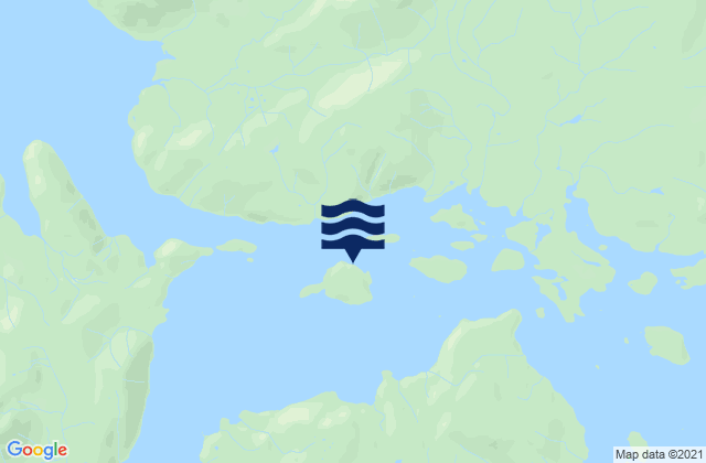 Karte der Gezeiten Meares Island, United States