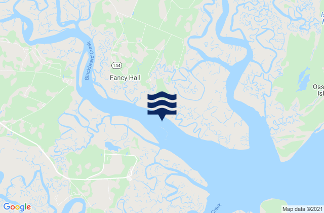 Karte der Gezeiten Medway River at Marsh Island, United States