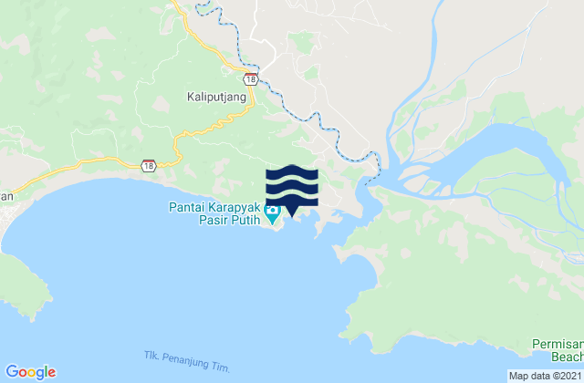 Karte der Gezeiten Mekarsari, Indonesia