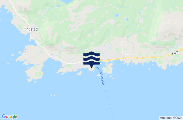 Karte der Gezeiten Melbu, Norway