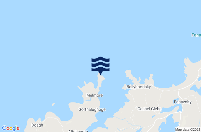 Karte der Gezeiten Melmore Head, Ireland