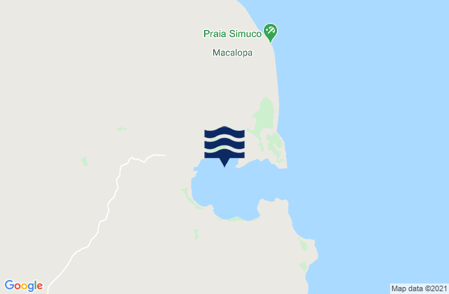 Karte der Gezeiten Memba, Mozambique