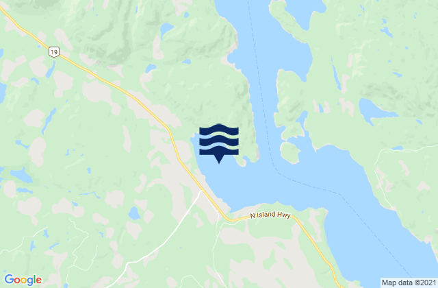Karte der Gezeiten Menzies Bay, Canada