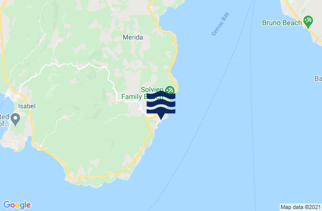 Karte der Gezeiten Merida, Philippines