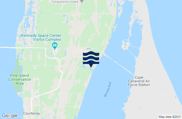 Karte der Gezeiten Merritt Island, United States