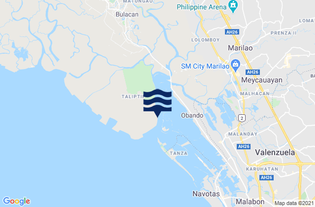 Karte der Gezeiten Meycauayan, Philippines