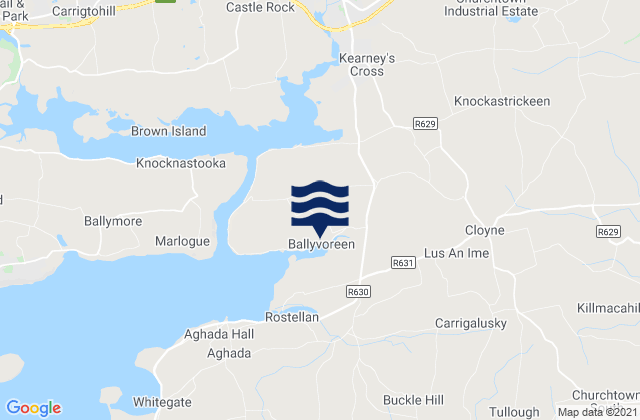 Karte der Gezeiten Midleton, Ireland