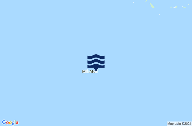 Karte der Gezeiten Mili Atoll, Marshall Islands