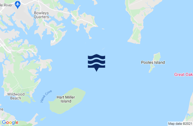 Karte der Gezeiten Miller Island 1.5 miles ENE of, United States