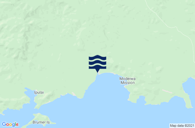 Karte der Gezeiten Milne Bay Province, Papua New Guinea