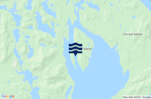 Karte der Gezeiten Minnis Bay, Canada