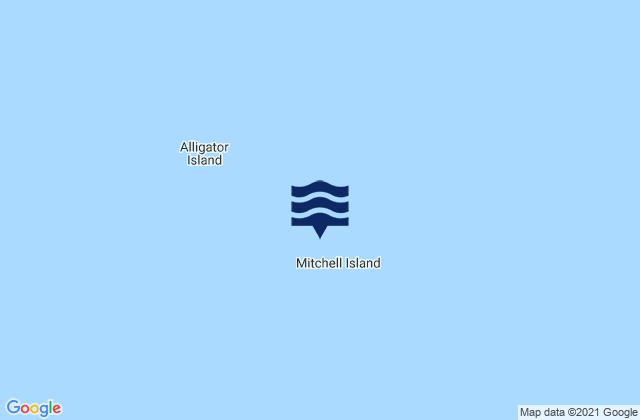 Karte der Gezeiten Mitchell Island, Canada