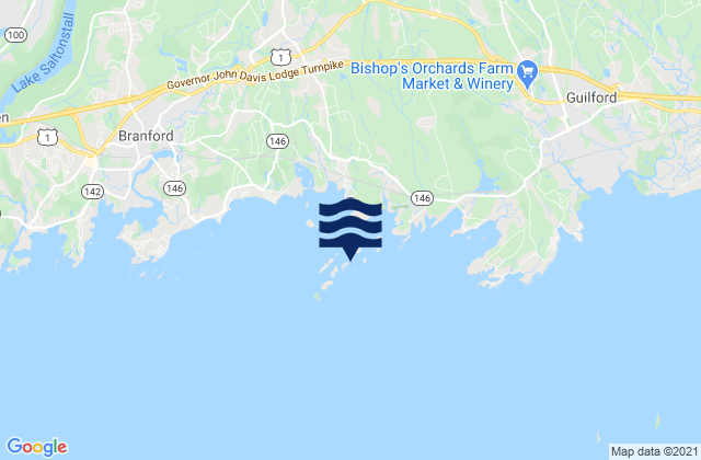 Karte der Gezeiten Money Island, United States