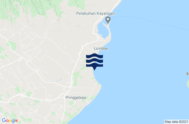 Karte der Gezeiten Montonggedeng, Indonesia