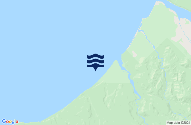 Karte der Gezeiten Moonlight Beach, New Zealand