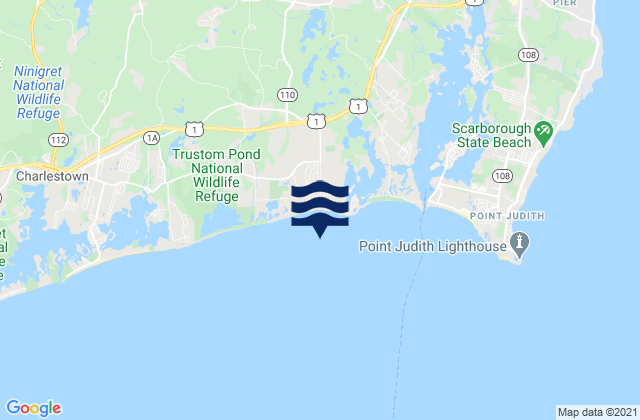 Karte der Gezeiten Moonstone Beach, United States