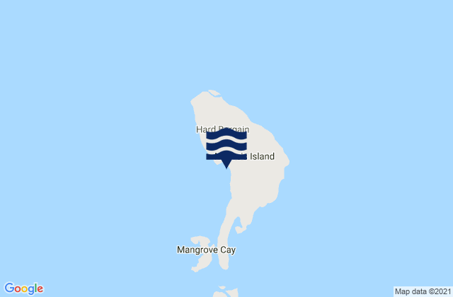 Karte der Gezeiten Moore’s Island District, Bahamas