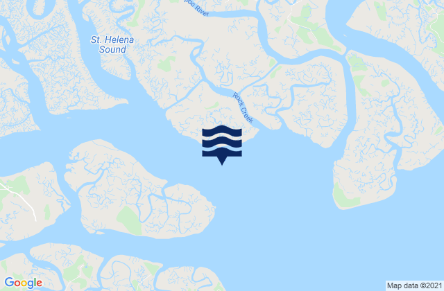 Karte der Gezeiten Morgan Island NE of Coosaw River, United States