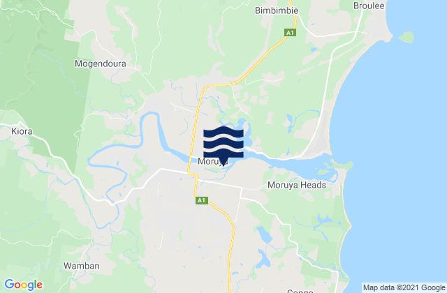 Karte der Gezeiten Moruya Breakwater, Australia