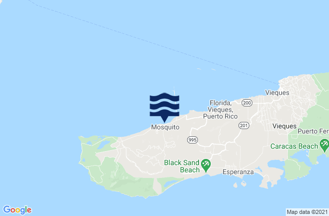 Karte der Gezeiten Mosquito Barrio, Puerto Rico