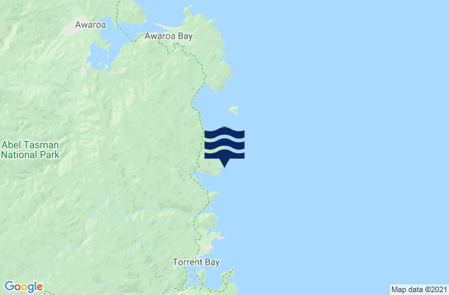 Karte der Gezeiten Mosquito Bay, New Zealand