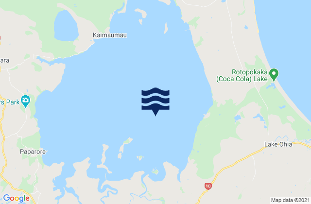 Karte der Gezeiten Motukaraka Island, New Zealand