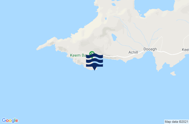 Karte der Gezeiten Moyteoge Head, Ireland