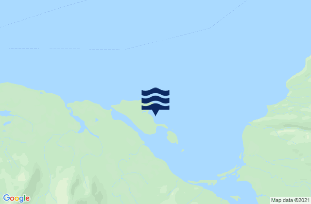 Karte der Gezeiten Mud Bay Goose Island, United States