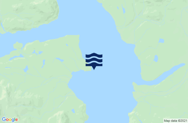 Karte der Gezeiten Muir Inlet Glacier Bay, United States
