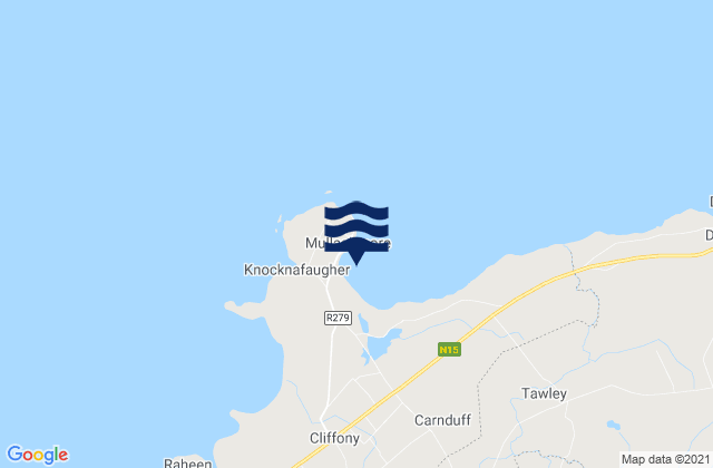 Karte der Gezeiten Mullaghmore Strand, Ireland