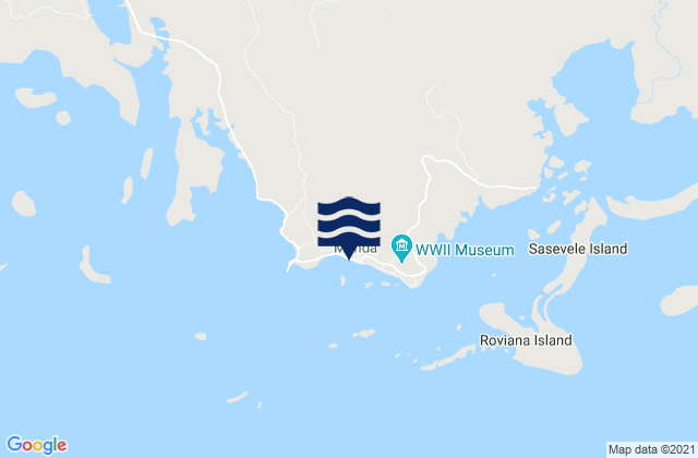 Karte der Gezeiten Munda, Solomon Islands