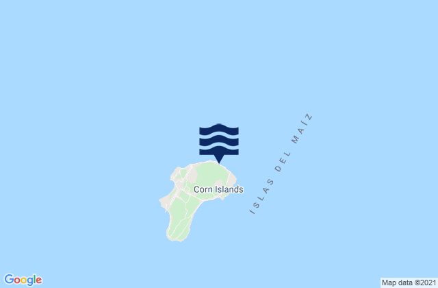 Karte der Gezeiten Municipio de Corn Island, Nicaragua