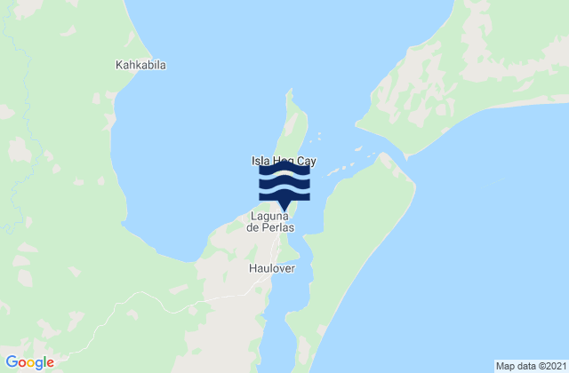 Karte der Gezeiten Municipio de Laguna, Nicaragua