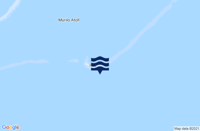 Karte der Gezeiten Murilo Atoll, Micronesia