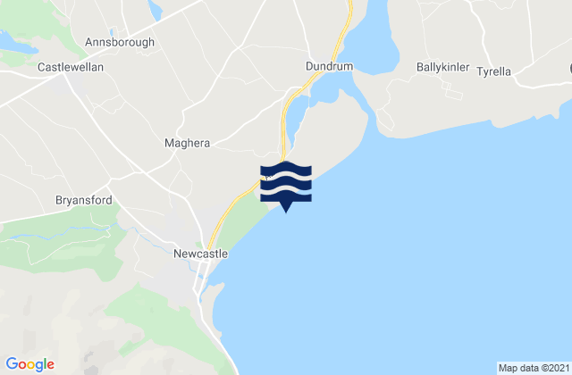 Karte der Gezeiten Murlough Beach, United Kingdom