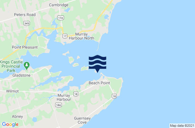 Karte der Gezeiten Murray Harbour, Canada