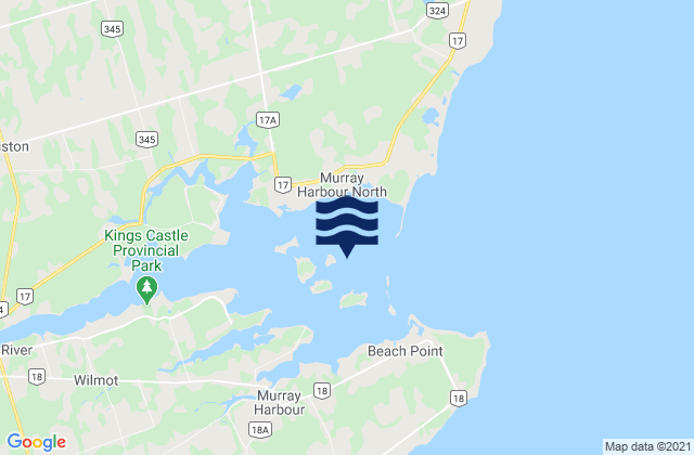 Karte der Gezeiten Murray Harbour, Canada